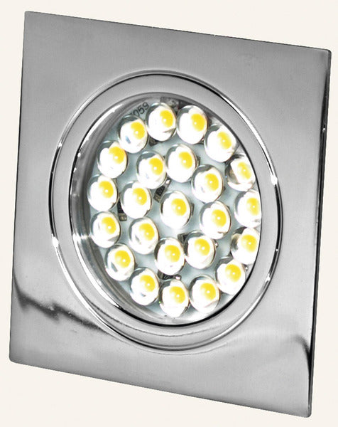 DIMAT 12V LED Einbauspot mit Touch-Schalter chrom