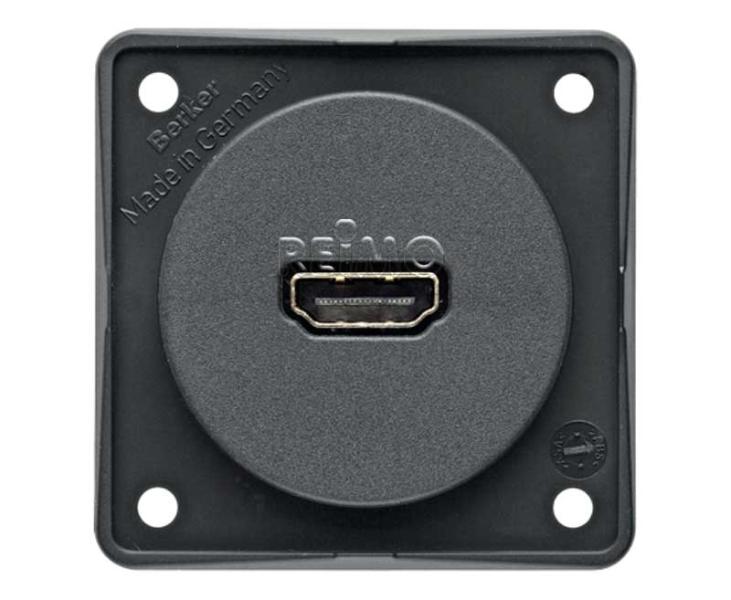 BERKE HDMI-Einbaubuchse anthrazit,lose