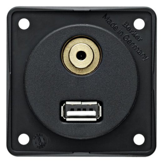 USB- / Audio-Einbaubuchse - Anthrazit
