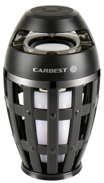 LED Fackel Leuchte mit Bluetooth Lautsprecher 9,8 x 14 x 9,8 cm