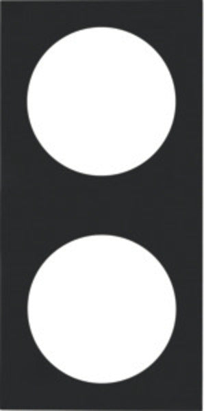 BERKE Berker INTEGRO Pure 2-fach Rahmen schwarz matt