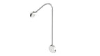 LED-Schwanenhalsleuchte silber 1,5Watt, USB-Anschluss zum Laden