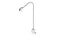 LED-Schwanenhalsleuchte silber 1,5Watt, USB-Anschluss zum Laden