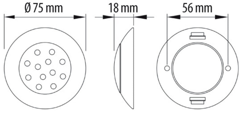 LED Spot - 75 x 18 mm