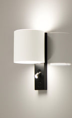LED-Schlafzimmerleuchte KIN mit Mini-Spot und Touchschalter