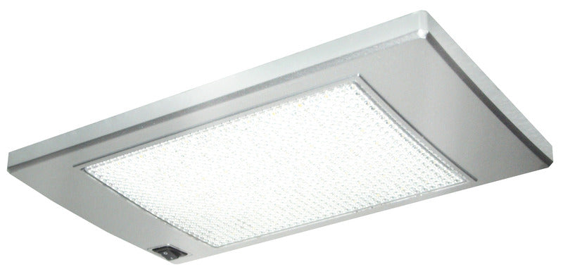 LED Strahler 12V, SlimLite silber, 185x110x12mm