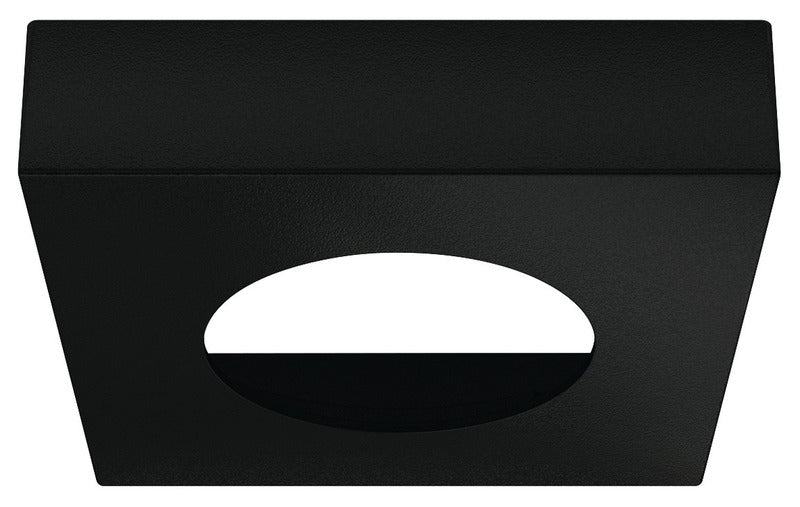 UnterbaugehÃ¤use quadratisch fÃ¼r 83580, schwarz matt, 65x65x15,6mm