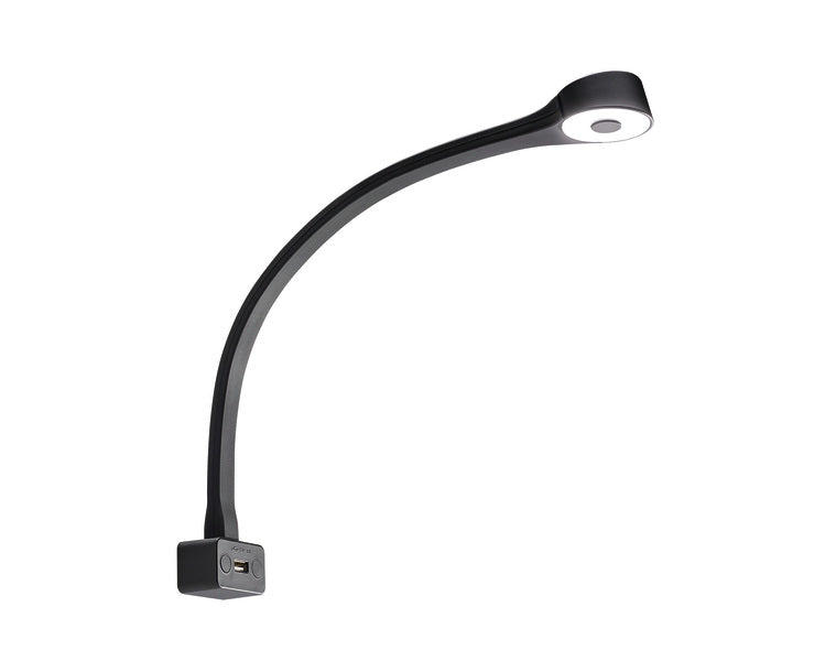 LED-Schwanenhalsleuchte - 1,8 W - Schwarz