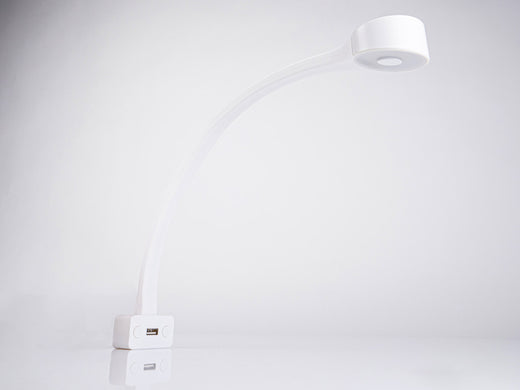 LED-Schwanenhalsleuchte - 1,8 W - Weiß