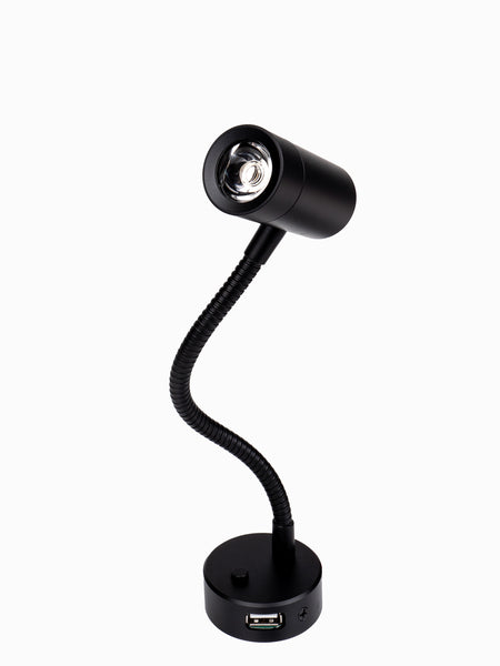 FRILI LED-Leseleuchte Minitube D4 - Schwarz