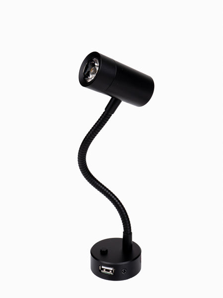 FRILI LED-Leseleuchte Minitube D4 - Schwarz