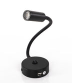 DIMAT LED Schwanenhalsleuchte mit USB und Ein- / Aus-Schalter