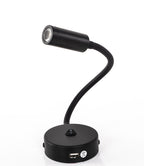 DIMAT LED Schwanenhalsleuchte mit USB und Ein- / Aus-Schalter