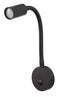 LED-Schwanenhalsleuchten mit flexiblem Arm und Nachtlicht - Armlänge 200 mm