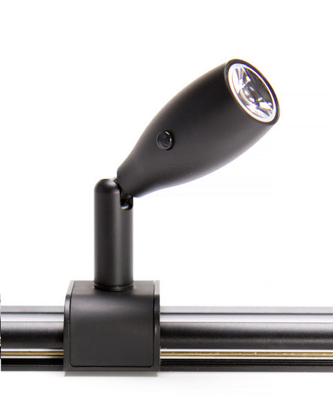 LED Schienensystem schwarz inkl.2 LED-Spots