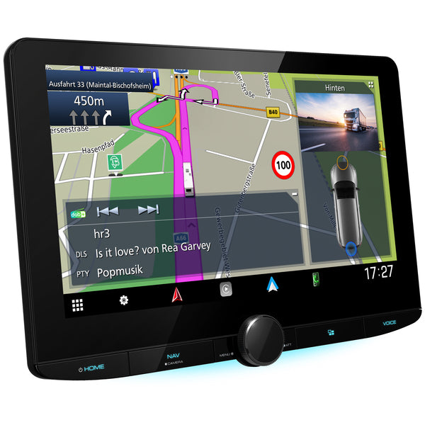 Mit Garmin Kartendaten für Wohnmobile, Digitalradio DAB+ und Smartphone-Anbindung