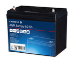 Carbest AGM Batterie 60Ah 258x166x215mm, Schraubpole