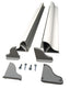 Solar-Panel-Montagespoiler Set Breite bis 410mm, 1 Paar, 4 Ecken, 2-teilig