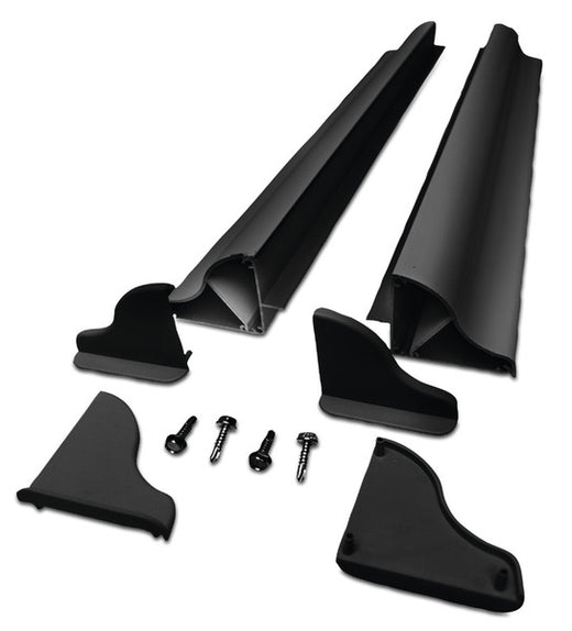 Carbest Solar-Panel Aluminium Montagespoiler Set - Breite bis 550 mm - Schwarz