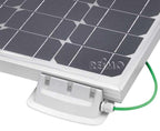 Halteset Solar 4er Set mit integrierter Dachdurchführung, grau
