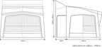 Outdoor Revolution ESPRIT PRO X 350M Reisemobilvorzelt