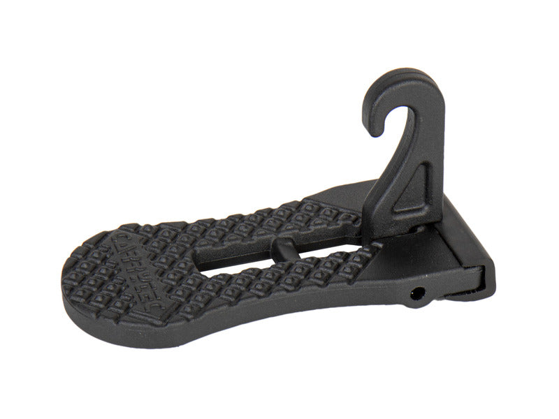 Autotürtrittstufe klappbar, schwarz matt, aus Aluminium und Gummi