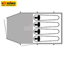 Exklusives 4-Personen Campingzelt Dakota Z5 Deluxe