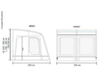 Aufblasbares Caravan Teilzelt E-Sport Air 325 XL