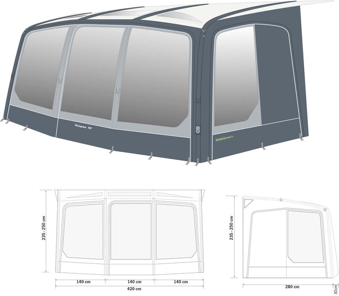 Outdoor Revolution Eclipse 420 Caravanvorzelt