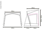 Sonnendach TECH-LINE Canopy Highline 280x240, Höhe 255-305 cm