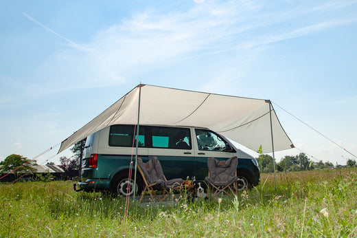 Reimo Tent Sonnenvordach Mauritius L 5,1x3m, 2 Aufstellstangen