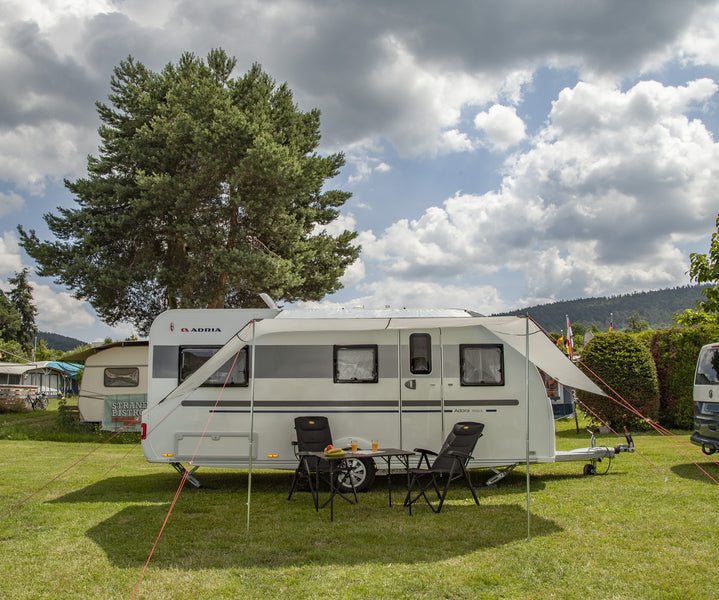 Sonnenvordach Mauritius L 5,1x3m, 2 Aufstellstangen