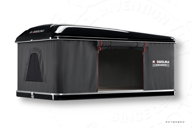 Dachzelt AUTOHOME Doppelhub SMALL 130x210cm,Farbe:grau,Schale:schwarz