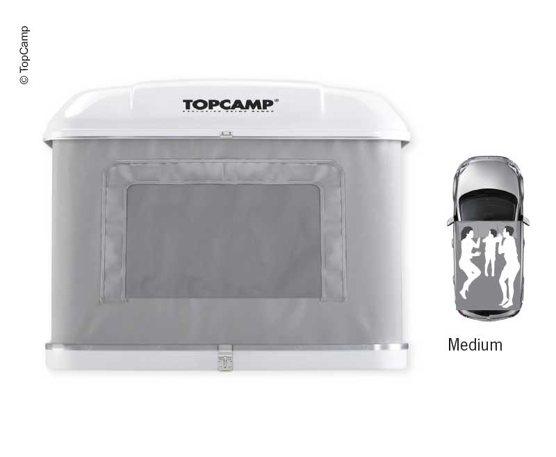 Hartschalen Parallelhubdachzelt TOPCAMP DOUBLE-UP medium 210x145x150cm