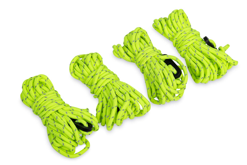 Spannleine grün 3m lang, Ã 3mm, 4 Stück