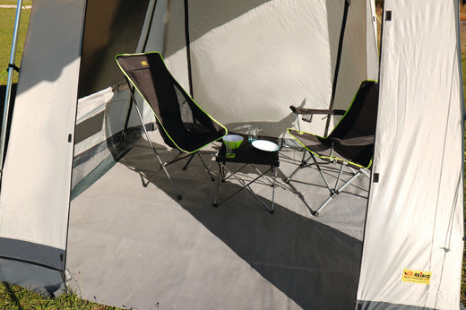 Reimo Tent Vorzeltteppich Villa Eco 3,0 x 2,5 m Farbe grau, Zeltteppich