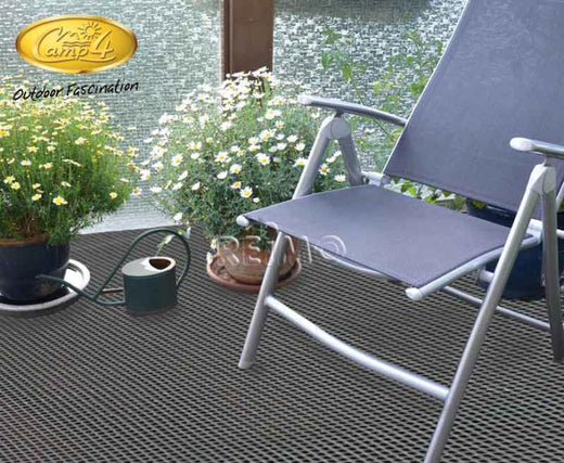 Reimo Tent Vorzeltteppich, Zeltteppich Villa Eco 2,5 x 4,5 m - Farbe grau