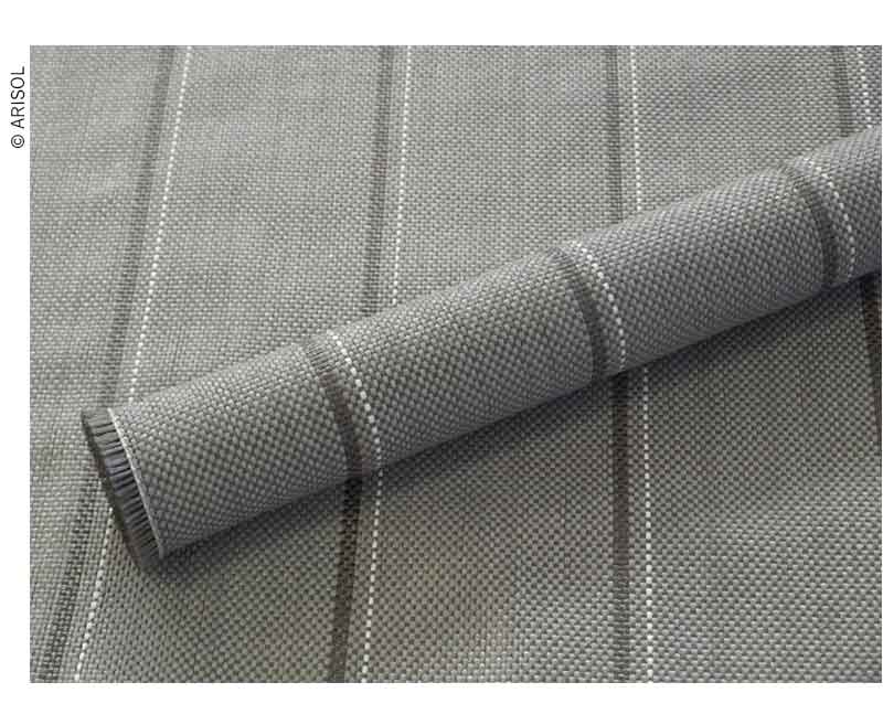 Zeltteppich Arisol Standart, grau, B250xL450cm, gestreift, 300g/m2