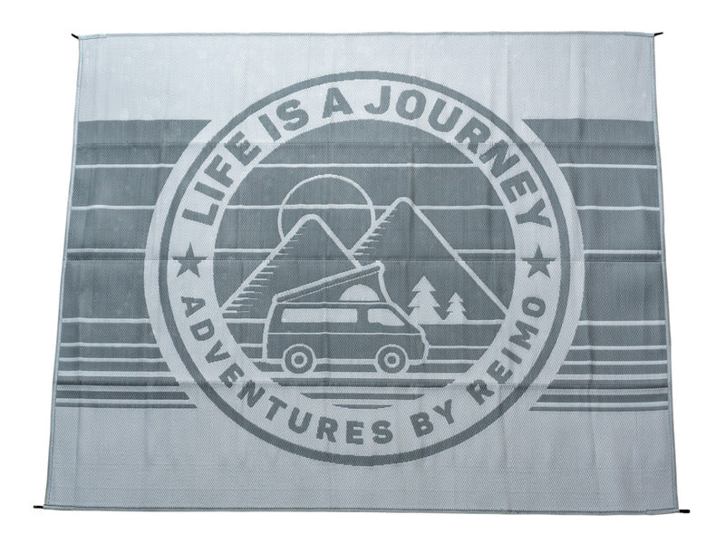 Markisenteppich LIFE IS A JOURNEY 2,5x3,4m, Material:PP, inkl. Tasche