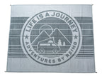 Markisenteppich LIFE IS A JOURNEY 2,5x3,9m, Material:PP, inkl. Tasche