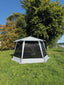 Pavillon/Party-Shelter LA CALETTA, Mesh-Seitenwände, 360x320x200cm
