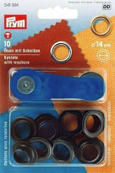 PRYM Ösen in Messing, Ø14mm brüniert