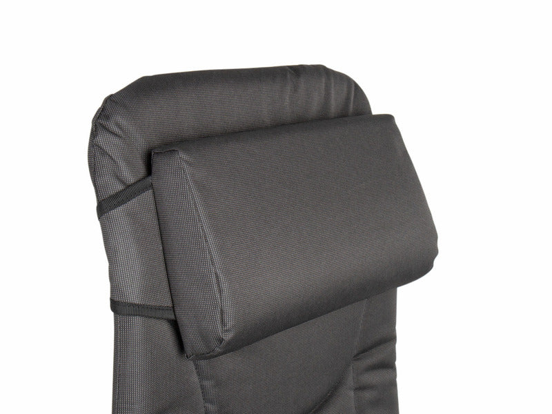 Campingstuhl klappbar, faltbar, gepolstert, inkl. Kopfpolster. Mit 7-fach-ergonomischer Rückenlehne
