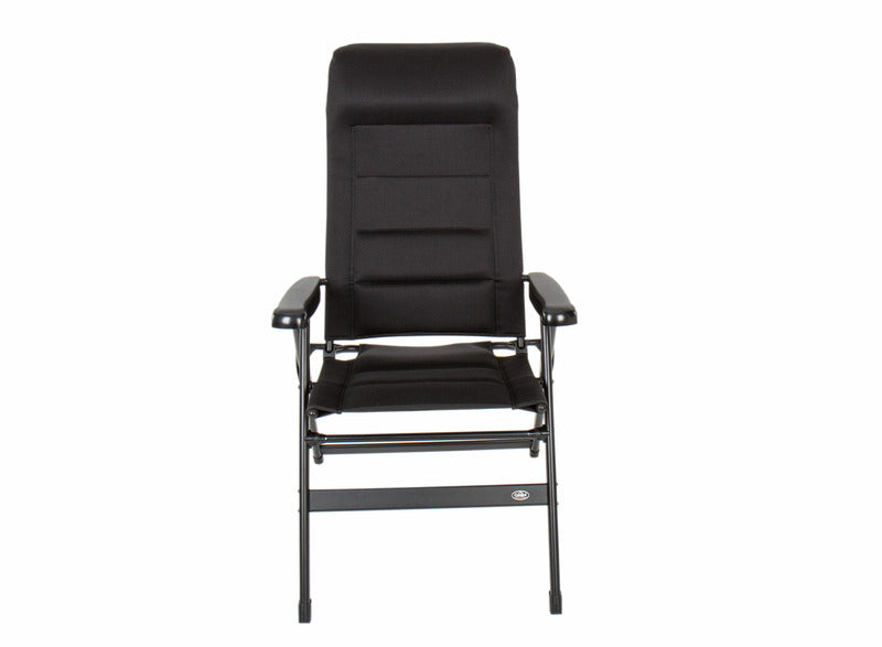 Klappstuhl MALAGA BREEZE XL, gepolstert,schwarz, Mesh, Metallgelenke