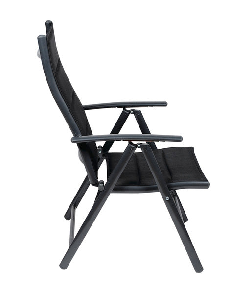 Stabiler Campingsessel mit Polsterung und ergonomischer Rückenlehne