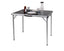 Campingtisch TORE 90x60x70cm, schwarze MDF-Tischplatte, Alu-Gestell