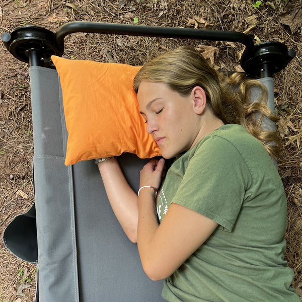 Disc-O-Bed Kissen, orange, 46x30cm, im Transportsack