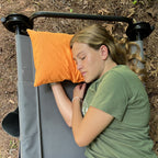 Disc-O-Bed Kissen, orange, 46x30cm, im Transportsack
