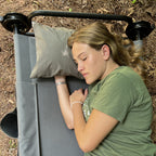 Disc-O-Bed Kissen, grau, 46x30cm, im Transportsack