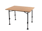 Campingtisch TJÃRN 80 - 80x60x51/71cm, schwarzes Aluminiumgestell
